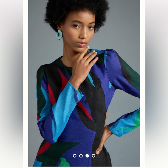 The Wolf Gang Linen Anthropologie NWT The Wolf Gang Lolita Cutout Dress Size XS. - Picture 5 of 11